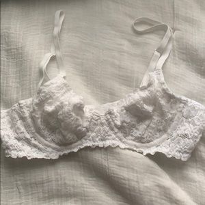 White Unlined Demi Bra from Aerie